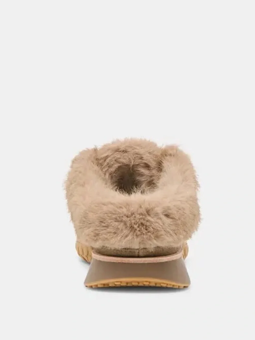 Dolce Vita Izzy Plush Suede Faux Fur Sneakers Tan Size 9 NWT